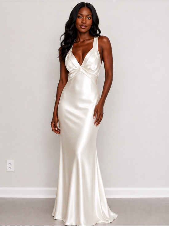 Reformation Dresses & Skirts - Reformation Ivory Satin Slip Gown